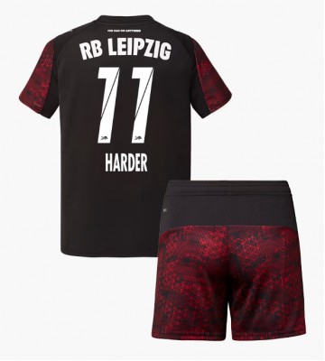 RB Leipzig Conrad Harder #11 Tredjetrøje Børn 2025-26 Kortærmet (+ Korte bukser)